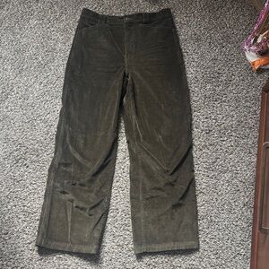 Madewell Dark Green Corduroy Pants